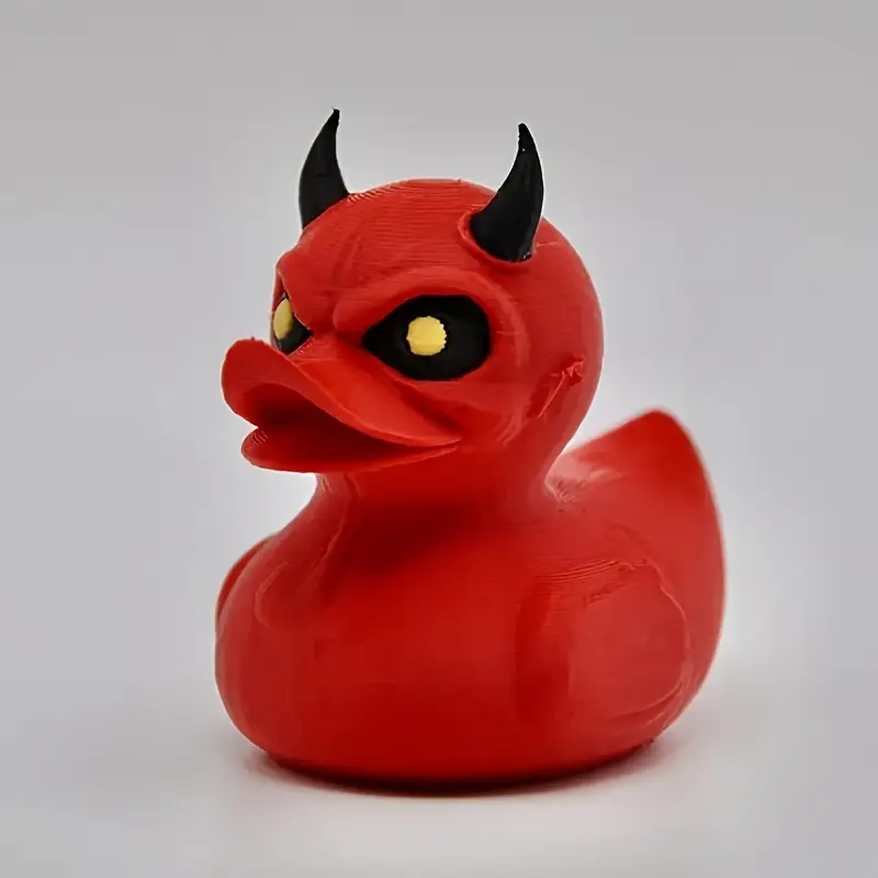 3D Printed Devil Duck Statue D - Art Craft Duck 评论和价格