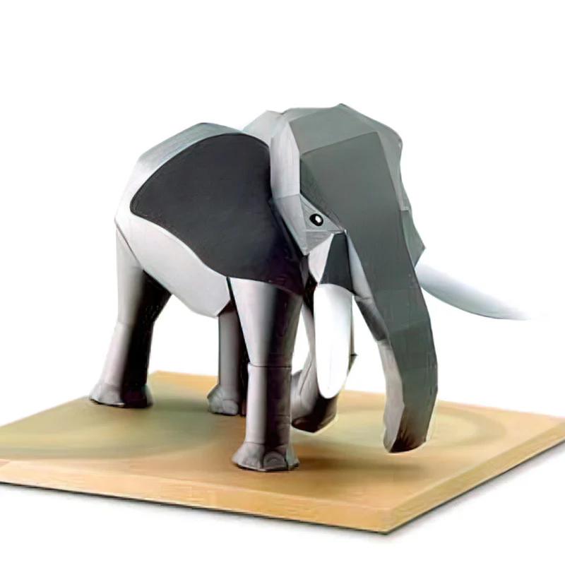 African Elephant Origami Art M - Art Craft Center 评论和价格