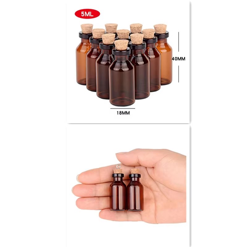 200pcs Small Amber Glass Bottl - Art Craft Zoo 评论和价格