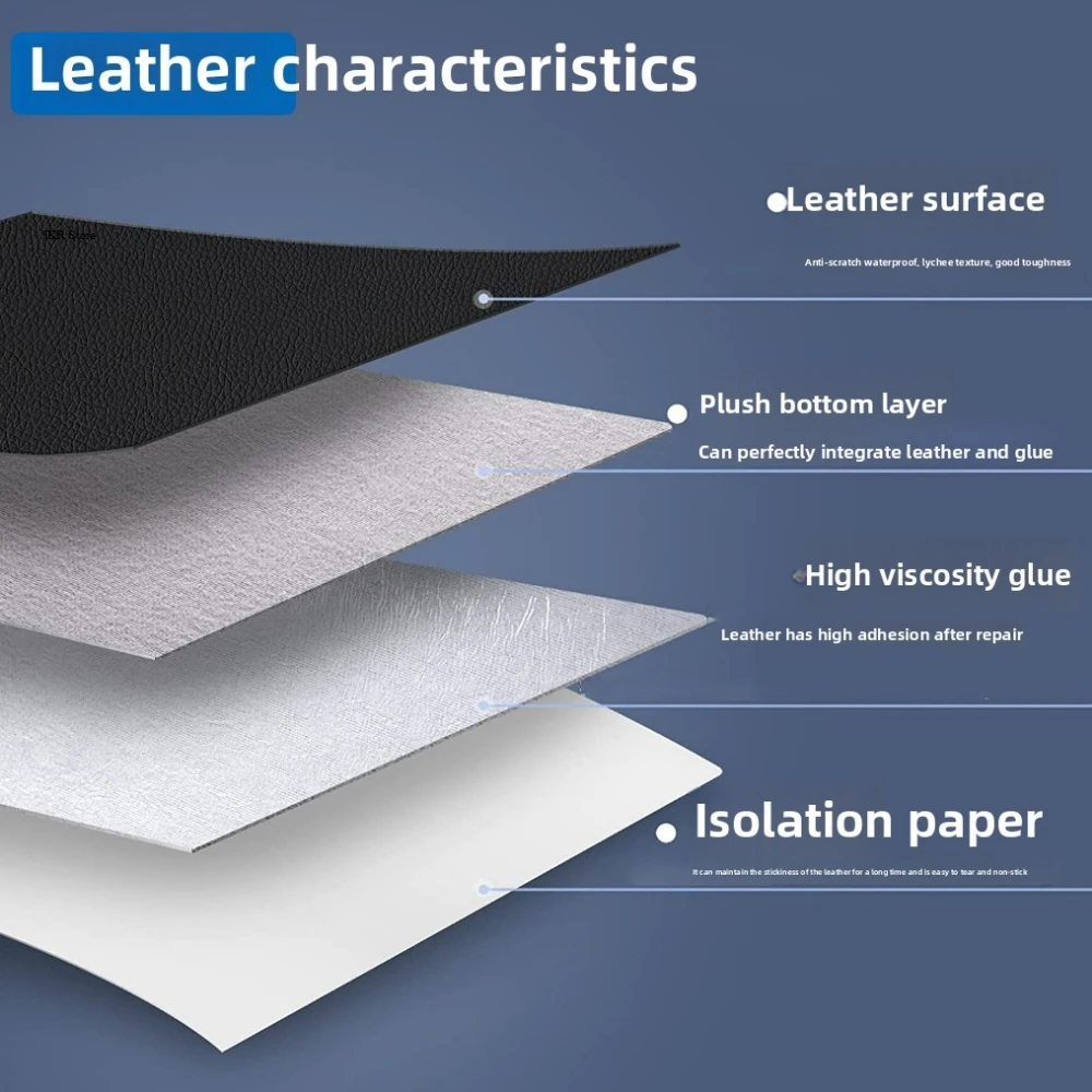 Self-adhesive Leather Patches  - Art Craft Upholstery 评论和价格