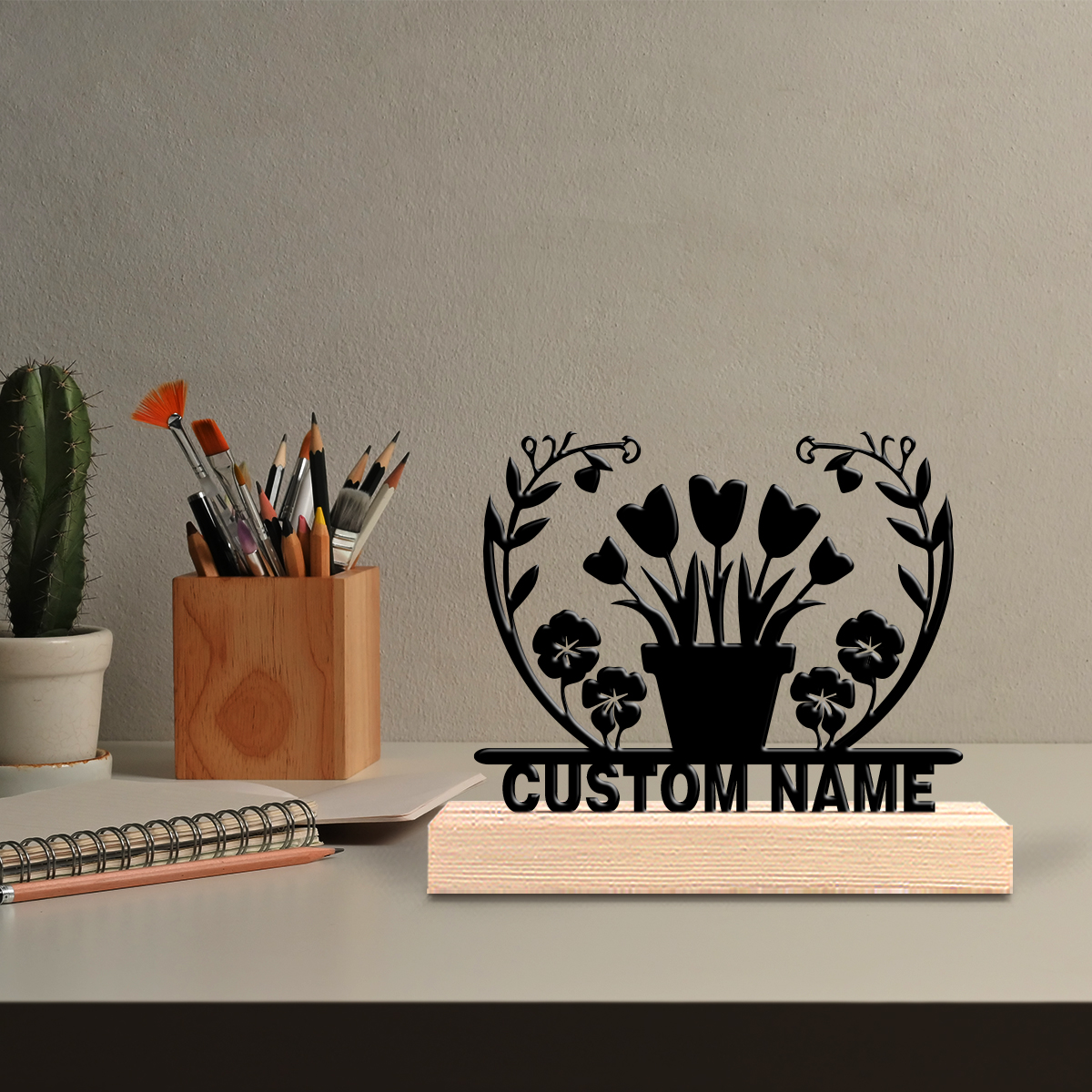 1pc flower grass Custom Text I - Art Craft Us 评论和价格