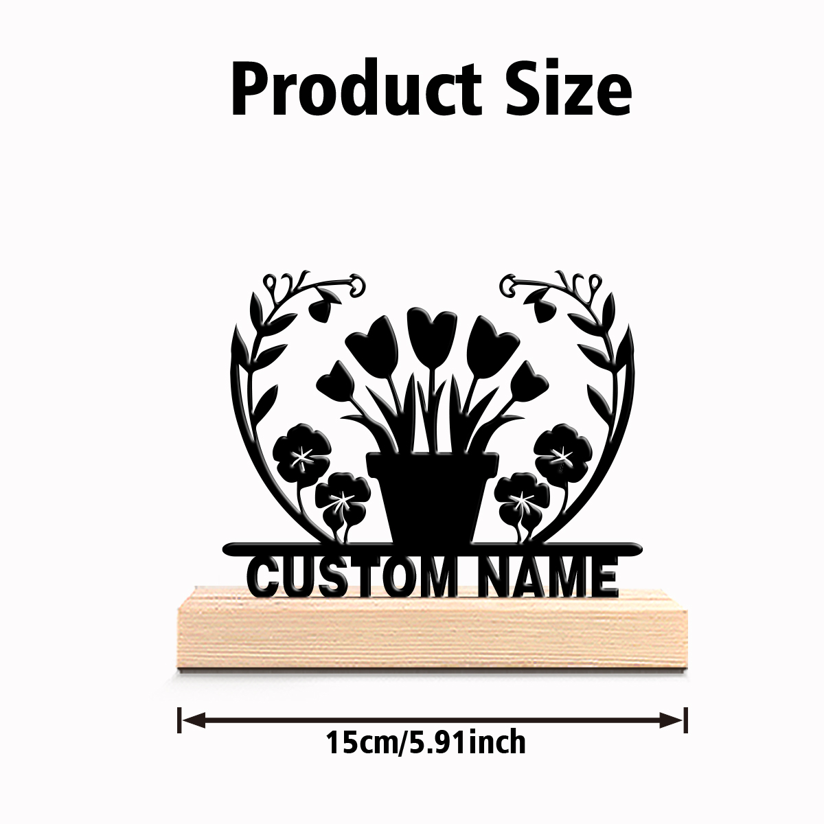 1pc flower grass Custom Text I - Art Craft Us 评论和价格