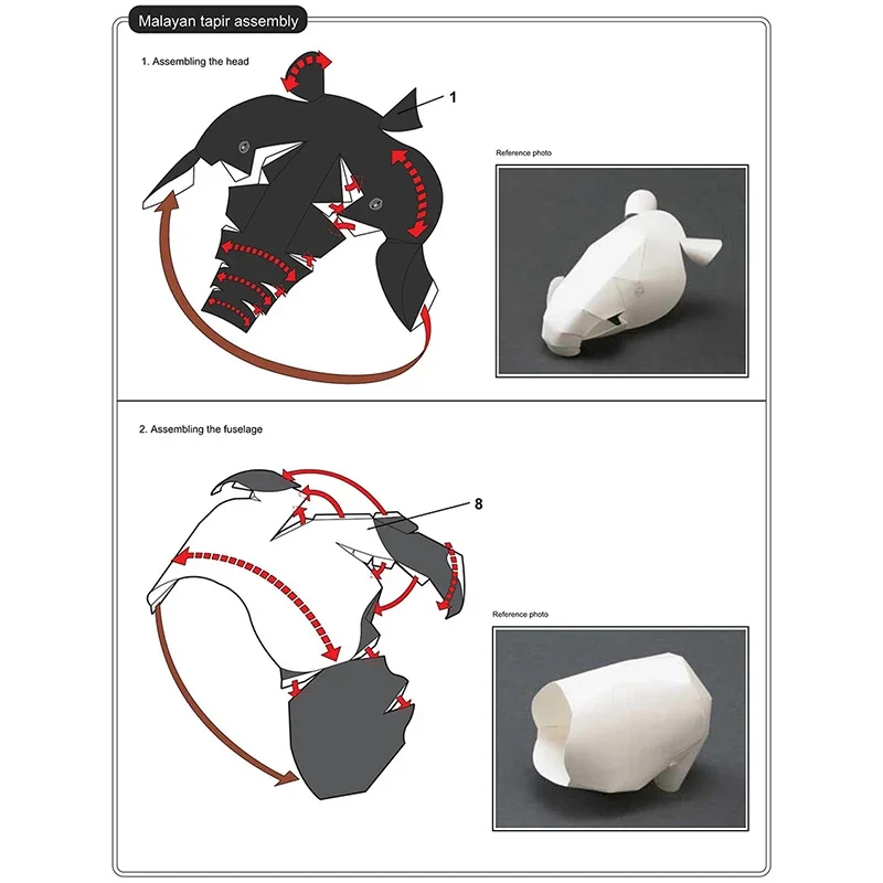 Malayan Tapir Origami Art Mini - Art Craft Center 评论和价格