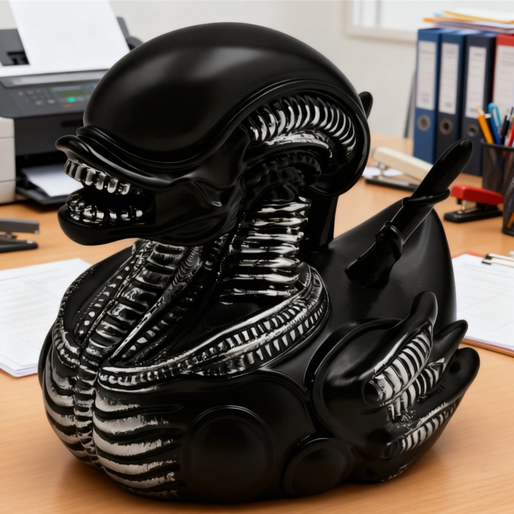 Alien Duck Resin Statue，Evil A - Art Craft Duck 评论和价格