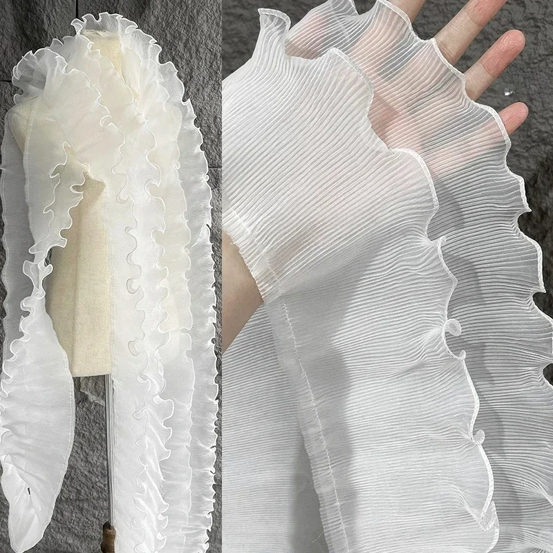 Mist Lace Fabric Pleated Textu - Art Craft Upholstery 评论和价格