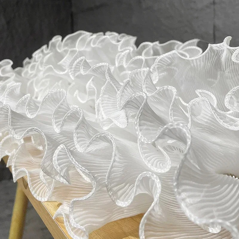 Mist Lace Fabric Pleated Textu - Art Craft Upholstery 评论和价格