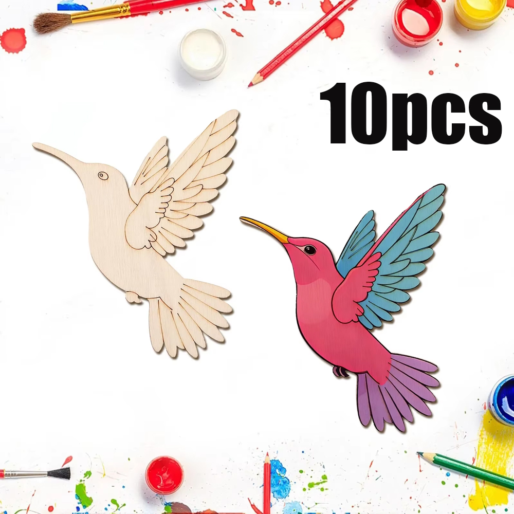 10pcs Unfinished Wood Animal B - Art Craft Us 评论和价格