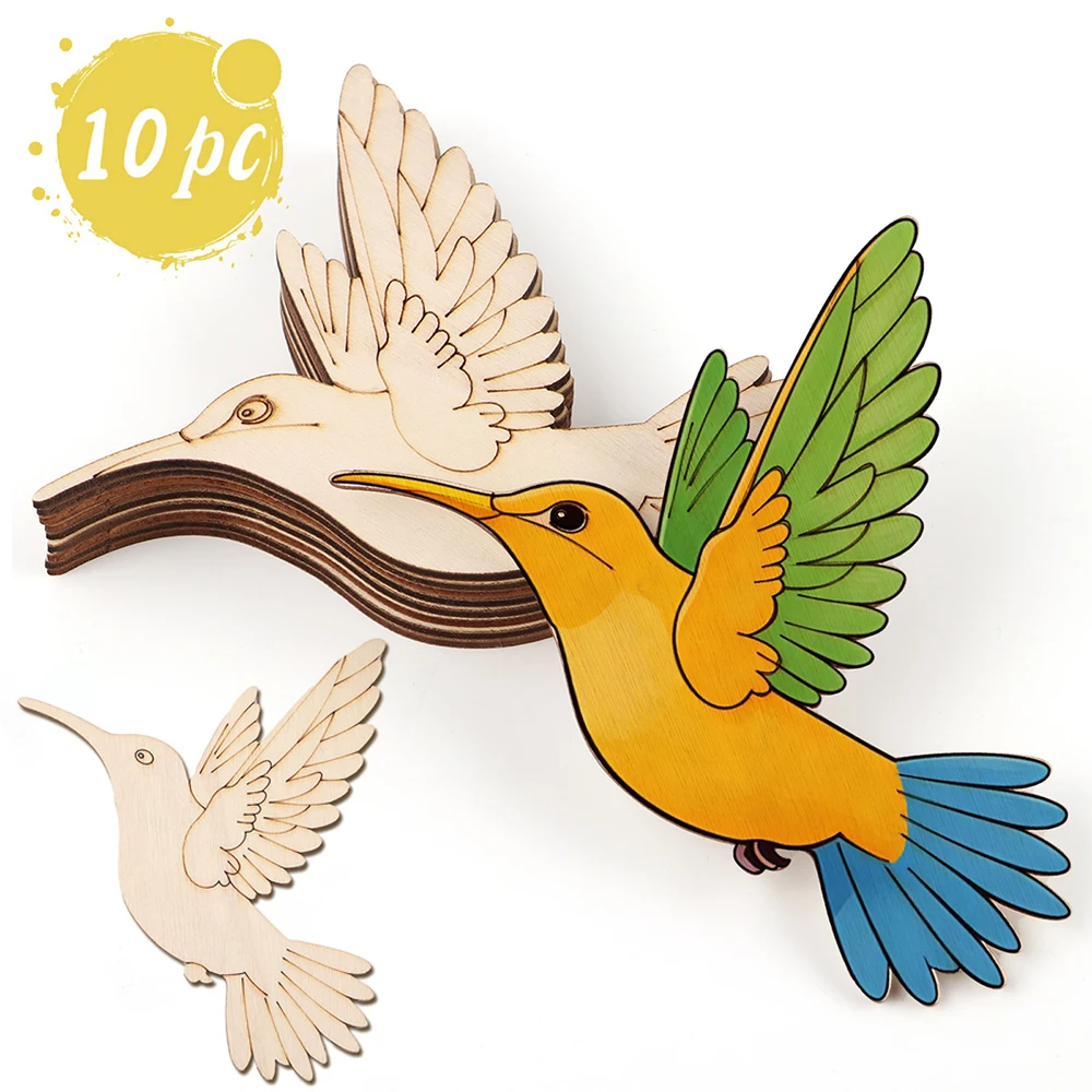 10pcs Unfinished Wood Animal B - Art Craft Us 评论和价格