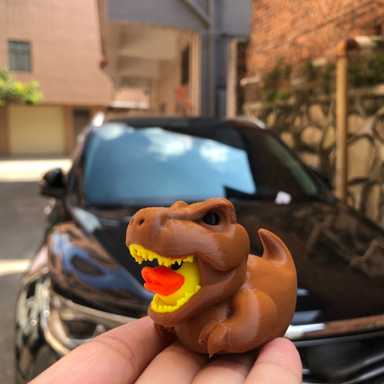 3D Printed Dinosaur Duck Statu - Art Craft Duck 评论和价格