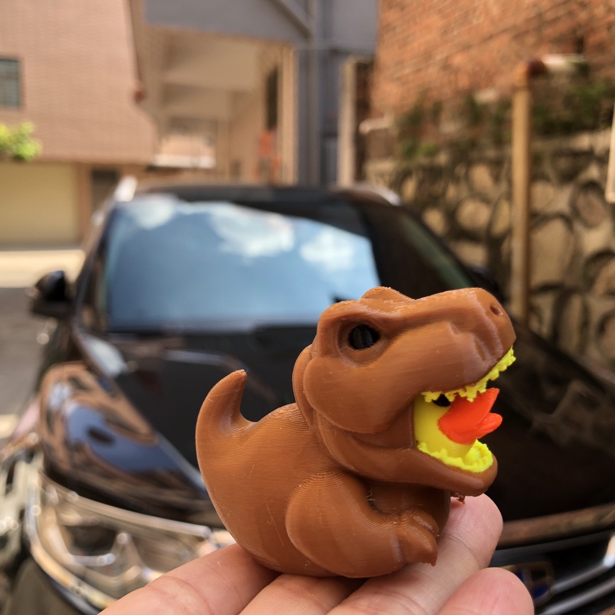 3D Printed Dinosaur Duck Statu - Art Craft Duck 评论和价格