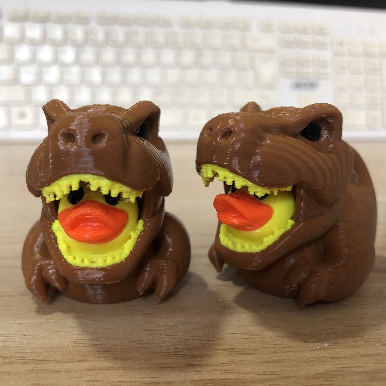 3D Printed Dinosaur Duck Statu - Art Craft Duck 评论和价格