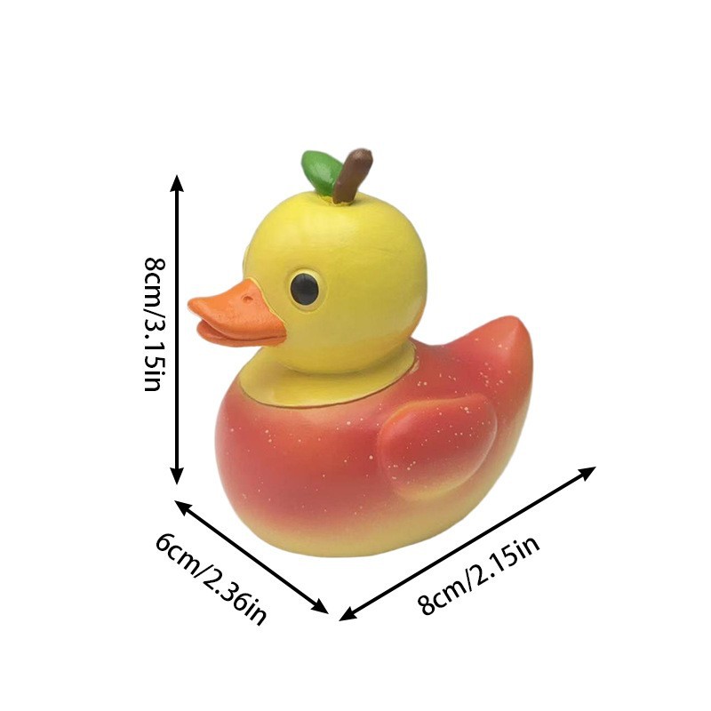 Pineapple Duck Resin Figurine, - Art Craft Duck 评论和价格