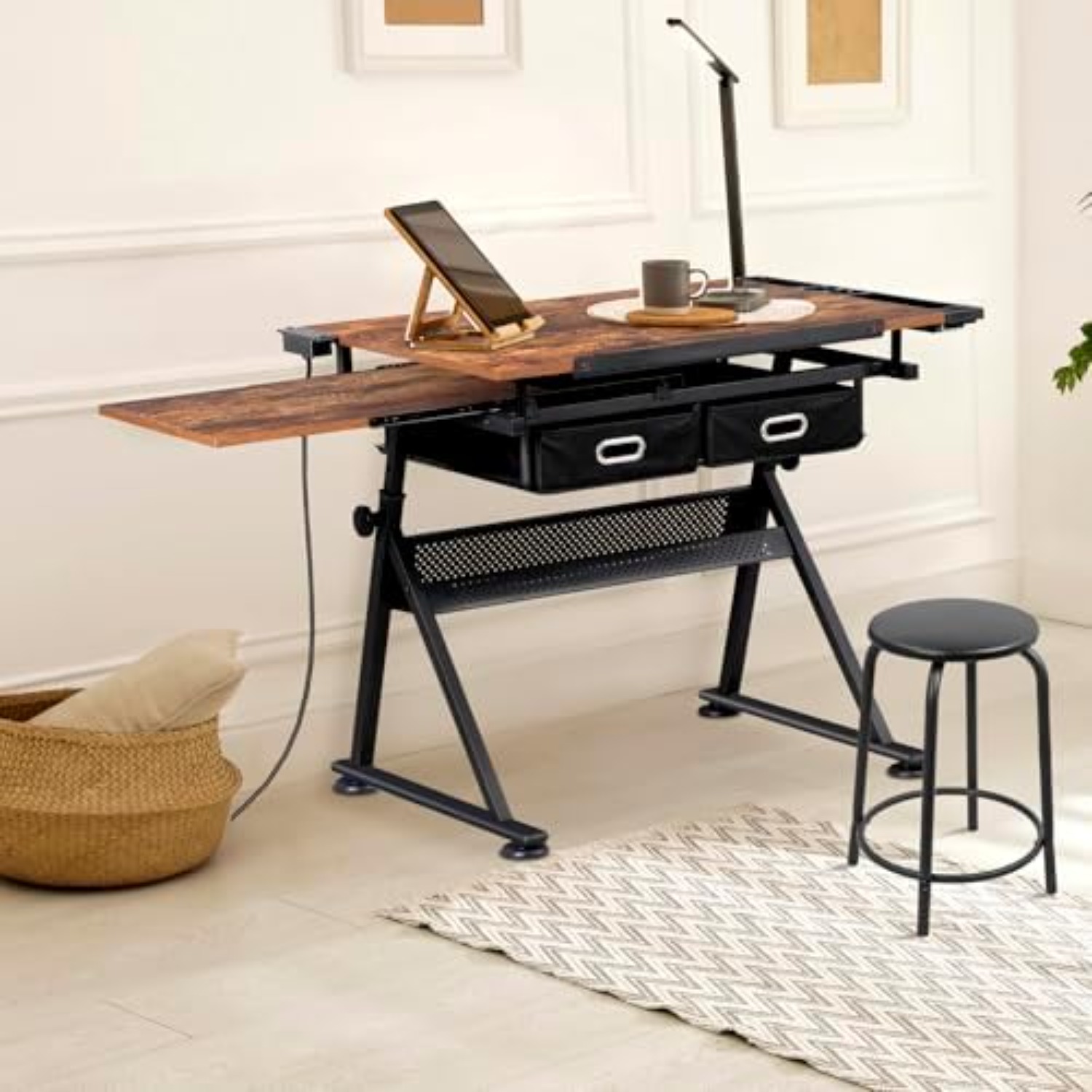 Adjustable Drafting Table with - Art Craft Us 评论和价格