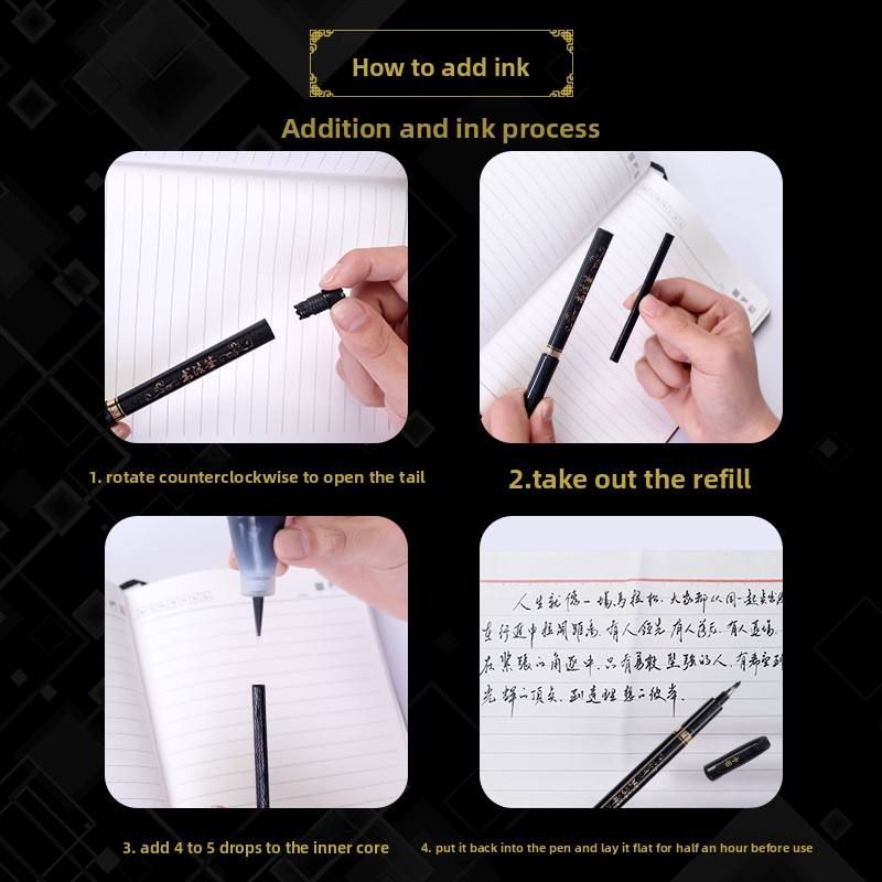 4PCS/SET Calligraphy Art Marke - Art Craft School 评论和价格