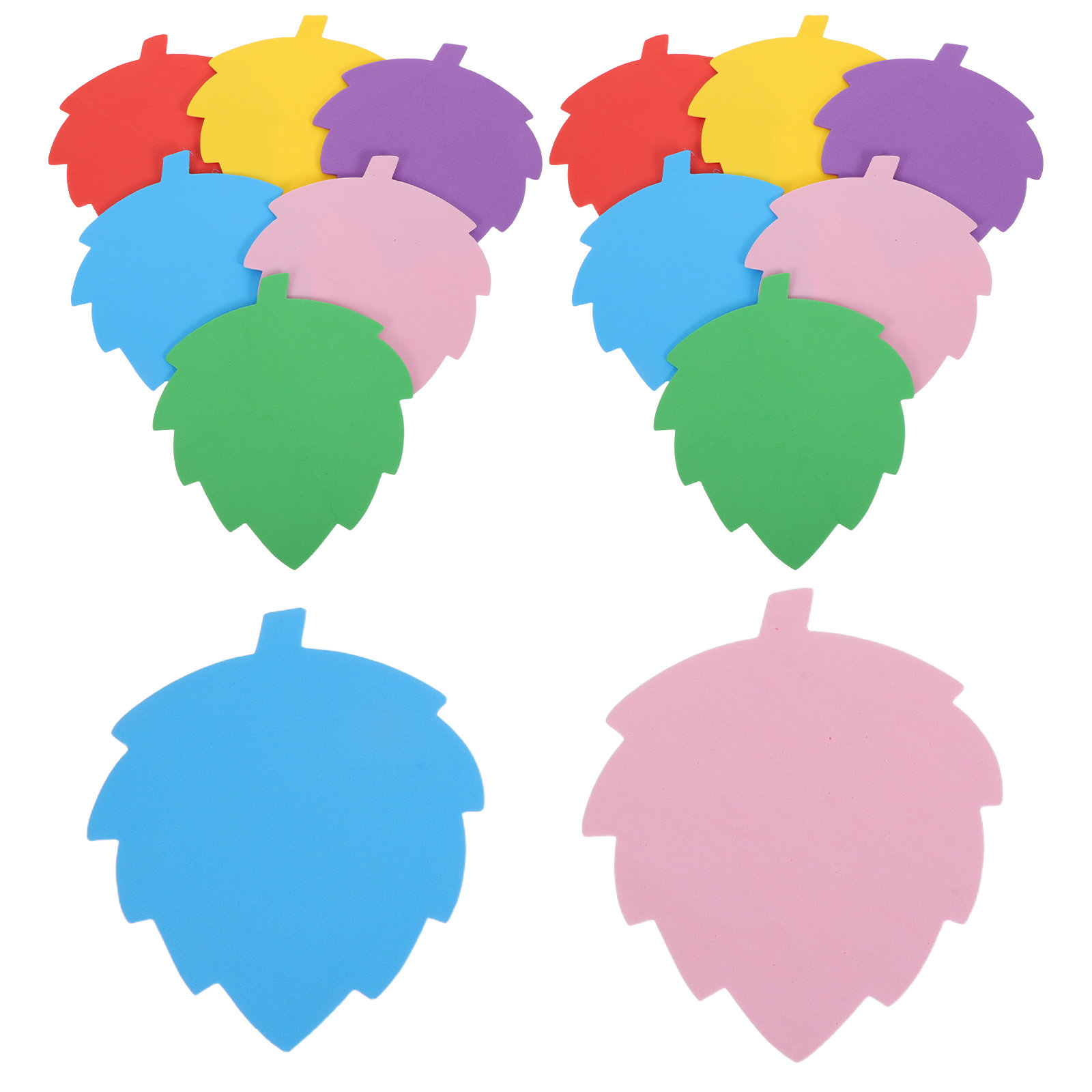 72Pcs Colorful Foam Leaf Shape - Art Craft School 评论和价格