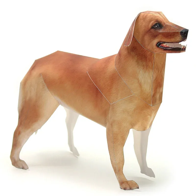 Golden Retriever Dog Paper Mod - Art Craft Center 评论和价格