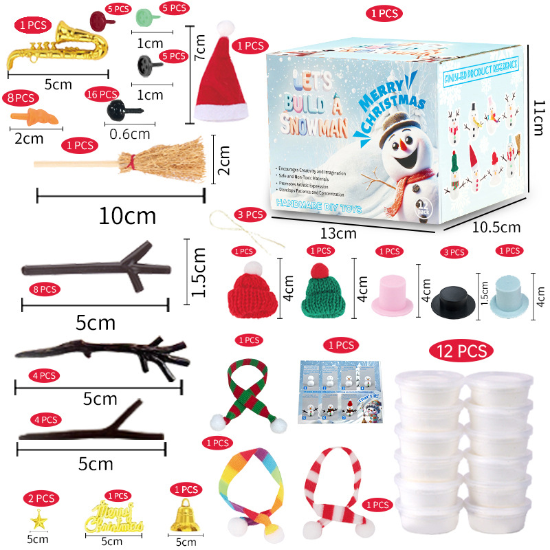 12 DIY Snowman set toys, Chris - Art Craft Upholstery 评论和价格