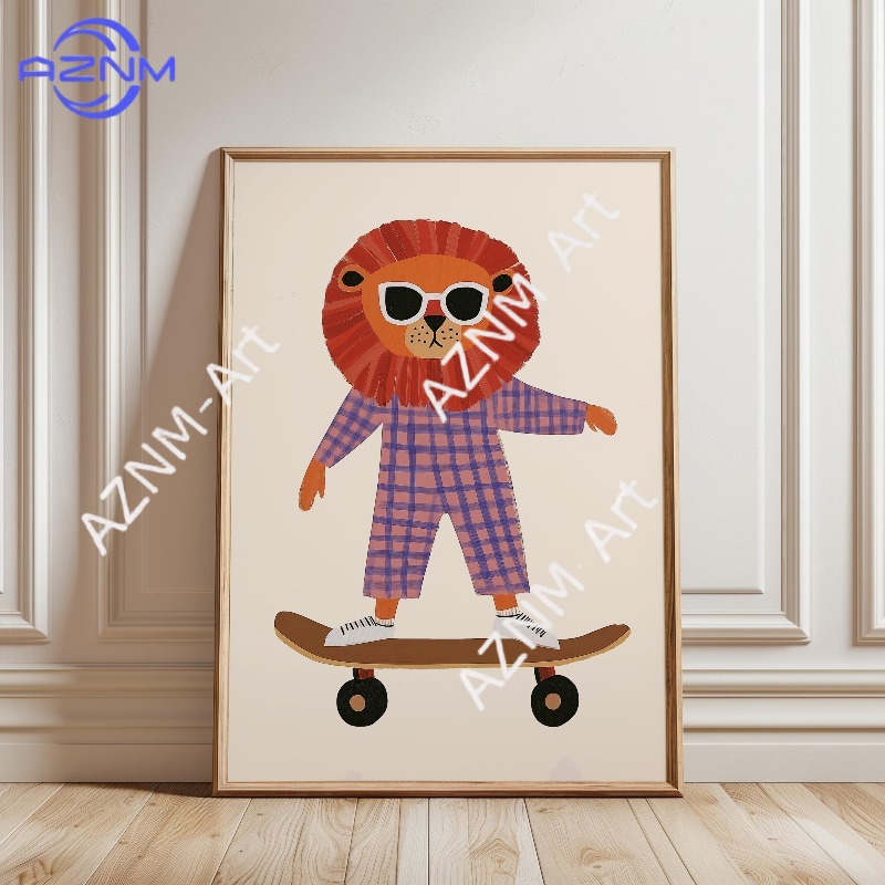 1PC Funny Animal Skateboarding - Art Craft Duck 评论和价格