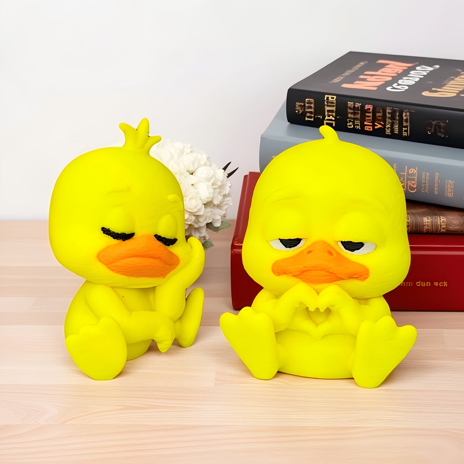 1pc Cute Heart Hands Duck Car  - Art Craft Duck 评论和价格