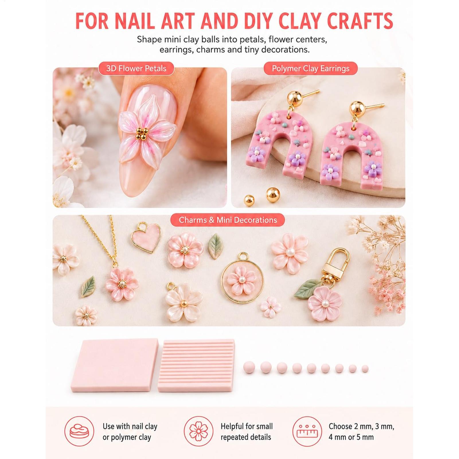 Clay Ball Maker 4 Pieces Reusa - Art Craft Workshop 评论和价格