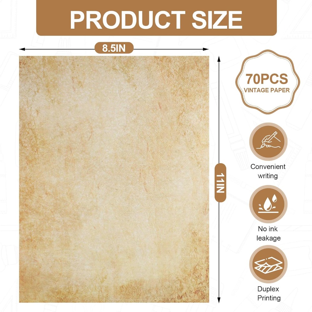Vintage Parchment Paper 70 She - Art And Craft Letter X 评论和价格