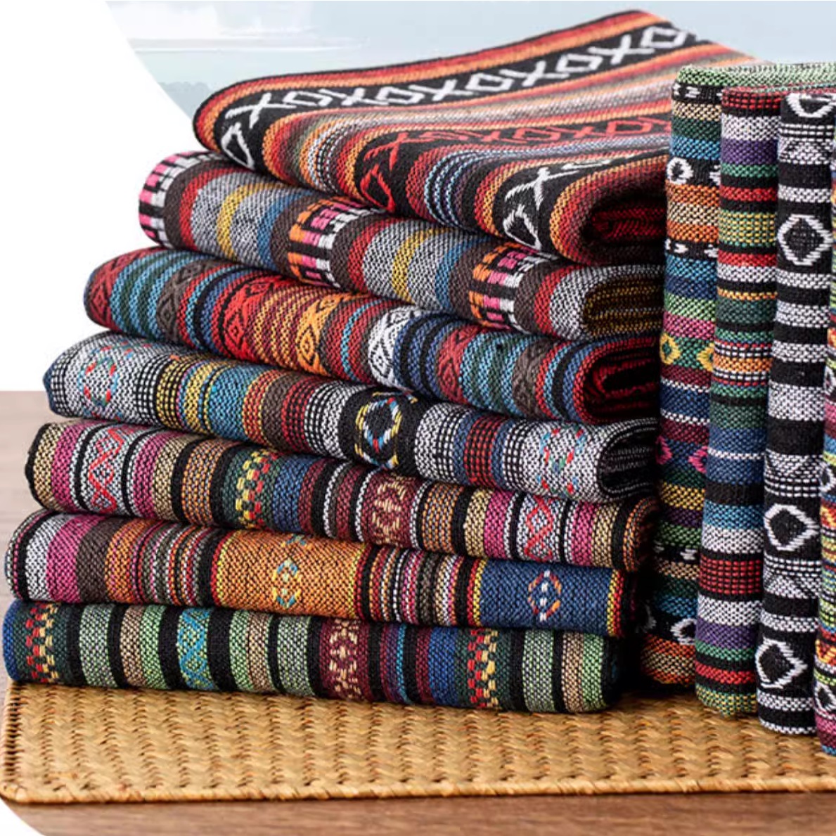 Ethnic Style Polyester Jacquar - Art Craft Upholstery 评论和价格