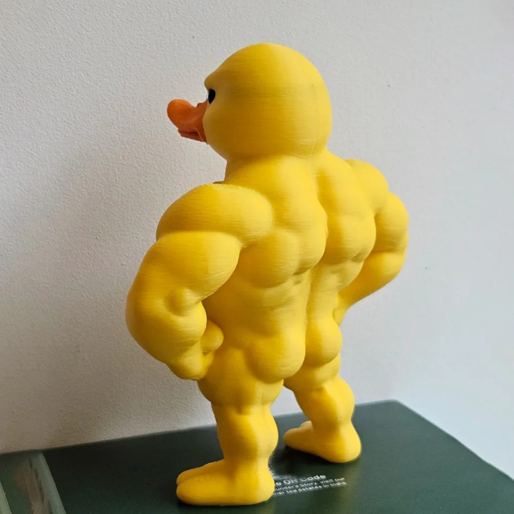 Muscle Duck Statue -3D Desktop - Art Craft Duck 评论和价格