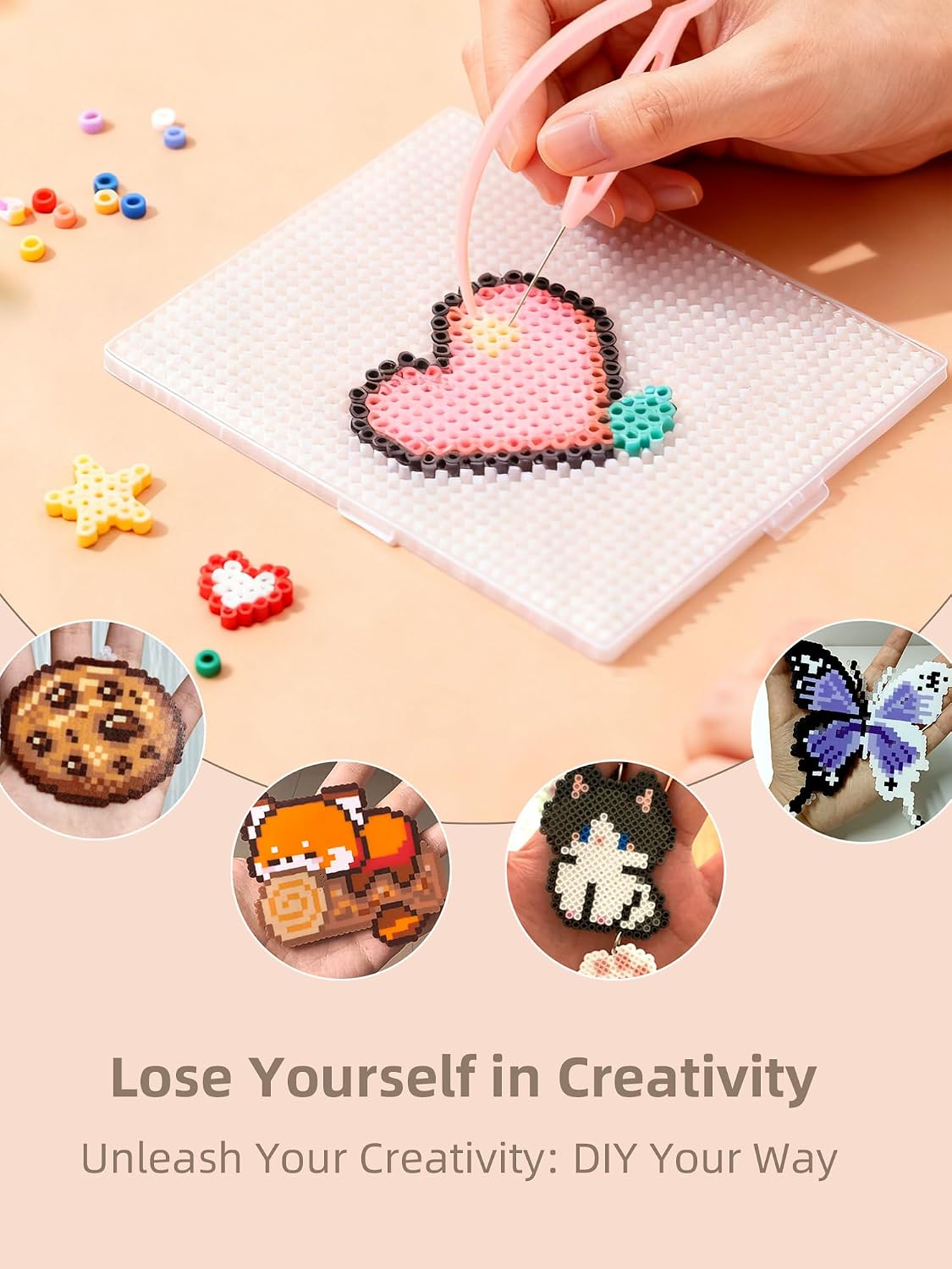 Fuse Beads Kit-Easy DIY-96 Col - Art Craft Us 评论和价格