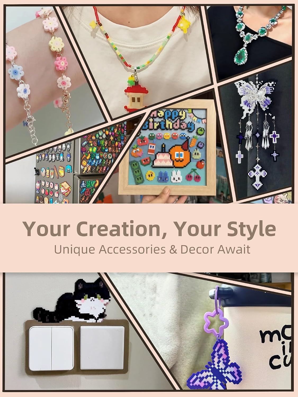 Fuse Beads Kit-Easy DIY-96 Col - Art Craft Us 评论和价格